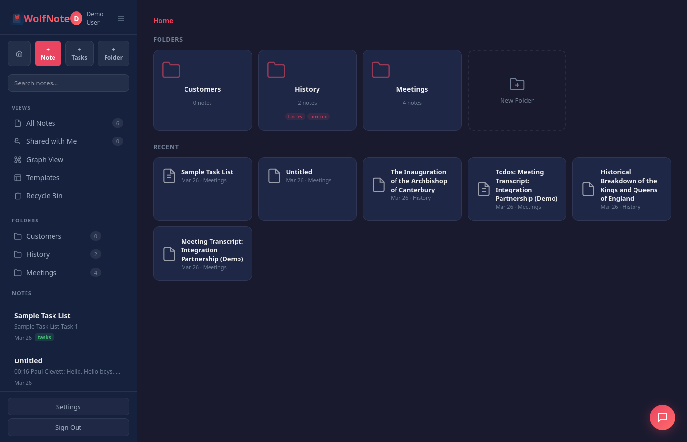 WolfNote time tracking and billing
